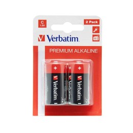 Pilas Verbatim Alcalinas Clase C / LR14 / 1.5v / Pack 2 uds / 049922-46