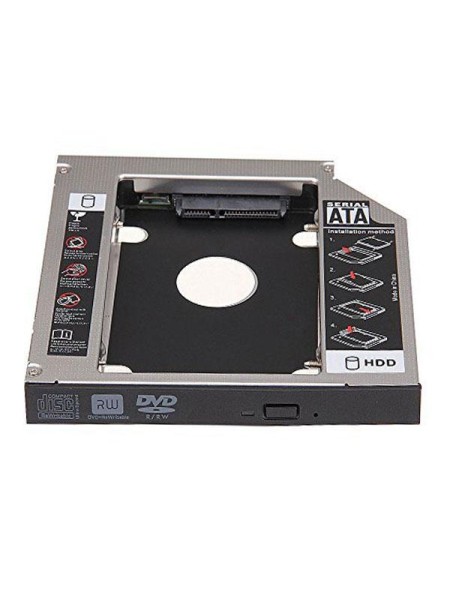 Adaptador aluminio HDD/SSD 9.5mm a portatil de 12.7mm  Nanocable / C-10.99.0102