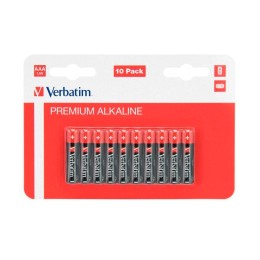 Pilas Verbatim Alcalinas LR03 AAA  1.5v (10 unid.) / 49874
