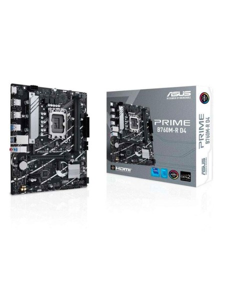 Placa base Asus Prime B760M-R / Socket 1700 / M-ATX / 2xDDR4 / HDMI / M.2 / Pci 4.0   90MB1HA0-M0EAY0