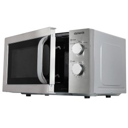 ÷ Microondas aiwa mw-200sl frontal acero inox capacidad 20l potencia 700w